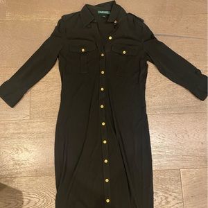 Ralph Lauren Dress in Black with Buttons